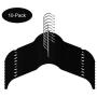 SUNTRADE Velvet Shirt Dress Clothes Hangers,360° Swivel Hook Non Slip Clothes Hangers for Tops, Dress Shirts, Blouses, Strappy Dresses (10)