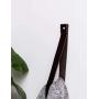 Large Leather Wall Hook, minimal wall hanging strap towel hook rack wall leather loop strap for scarf hook storage hanger towel holder coat hooks decorative