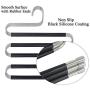 HuaQi S Shape Clothes Pants Hangers Non Slip Closet Storage Organizer Multi Space Saving Hanger for Pants Jeans Belt Tie Scarf Legging (5-Pieces)