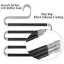 HuaQi S Shape Clothes Pants Hangers Non Slip Closet Storage Organizer Multi Space Saving Hanger for Pants Jeans Belt Tie Scarf Legging (5-Pieces) HuaQi S Shape Clothes Pants Hangers Non Slip Closet Storage Organizer Multi Space Saving Hanger for Pants Jeans Belt Tie Scarf Legging (5-Pieces)
