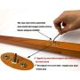 Neasyth Solid Wood Coat Rack Simple Entryway Standing Hall Tree Tetrapod Base for Hat Jacket Coat Hanger Rack in Living Room Bedroom (Teak Color)