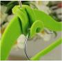 20pcs Random Color Creative Mini Flocking Clothes Hanger Easy Hook Closet Organizer Home