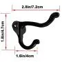 Black Coat Hooks for Wall, 10Pcs Wall Hooks Hardware Heavy Duty Hooks for Hanging Coats Double Hooks No Rust Hooks Wall Mounted with Screws for Key, Towel, Bags, Cup, Hat Black Coat Hooks for Wall, 10Pcs Wall Hooks Hardware Heavy Duty Hooks for Hanging Coats Double Hooks No Rust Hooks Wall Mounted with Screws for Key, Towel, Bags, Cup, Hat