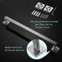 Bath Towel Bar 23.74", Suyar SUS304 Stainless Steel Bathroom Single Towel Holder, Shower Coat Pants Clothes Hanger, Hand Towel Rack for Wall, Brushed Nickel