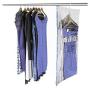 Smart Design MagicBag Instant Space Saver Storage - Airtight Double Zipper - for Clothing, Pillows, More - Home Organization - Hanging Extra Large Dress - (2 Bags)