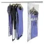 Smart Design MagicBag Instant Space Saver Storage - Airtight Double Zipper - for Clothing, Pillows, More - Home Organization - Hanging Extra Large Dress - (2 Bags)