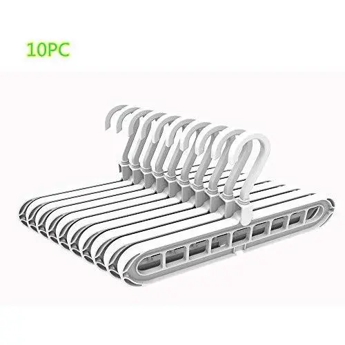 fly the sky 10PC Magic Hangers Closet Space Saving Hangers Multi Hangers Cascading Hangers Multifunctional Hangers Space Saver Hangers