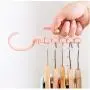 10PC Random Color Circle Creative Hanger Organizer Anti-Slip Clothes Hanger Plastic Multilayer Windproof Hanger Fixed Buckle Household Decoration 10PC Random Color Circle Creative Hanger Organizer Anti-Slip Clothes Hanger Plastic Multilayer Windproof Hanger Fixed Buckle Household Decoration