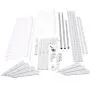 Rubbermaid Configurations Custom Closet Starter Kit, White, 3-6 Foot, FG3E2402WHT