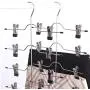 5pcs 4 Layers Stainless Steel Multifunctional Clothes Hangers Pants Storage Hangers Cloth Rack Multilayer Storage Cloth Hanger 5pcs 4 Layers Stainless Steel Multifunctional Clothes Hangers Pants Storage Hangers Cloth Rack Multilayer Storage Cloth Hanger