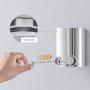 Jolitac Adjustable Retractable Clothesline Whole Stainless Steel, 13.8 Feet Rope Pull Head Wall Mount Hotel Style Arc Clothes Dryer Line Polished Finish (Whole Stainless Steel) …