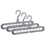 Multifunctional Hanger,PBudiYr Folding Anti-Skid Rotate Hanger Anti-Skid Multifunction Clothes Hanger Hook (Gray)