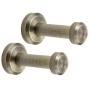 4 Pack Vintage Brush Brass Single Hook Single Towel/Robe Clothes Wall Mounted Hanger