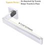 Bathroom Kitchen Towel Holder, Suyar SUS304 Stainless Steel Hand Towel Bar, Kitchen Towel Hanger for Cabinet Wall Mount, Polished Chrome