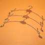 Cabilock Clothes Hanger 10pcs Metal Hanger Non-Slip Underwear Rack Underpants Clips for Shop Clothing Store(Random Color)