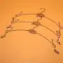 Cabilock Clothes Hanger 10pcs Metal Hanger Non-Slip Underwear Rack Underpants Clips for Shop Clothing Store(Random Color)