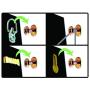 Hangman Double-Headed Bear Claw Hangers ? 4-in-1 Hooks for D-Rings, Wire, Sawtooths & Keyholes: BCK-25
