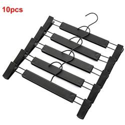 10pcs Strong Load Capacity Anti Slip Practical Skirt Trousers Home Movable Clip Hanging Coat Holder Clothes Hanger Multi Use