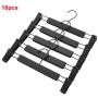 10pcs Strong Load Capacity Anti Slip Practical Skirt Trousers Home Movable Clip Hanging Coat Holder Clothes Hanger Multi Use