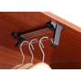 NTS 250mm，350mm,450mm Stainless Steel Retractable Wardrobe Rail Clothes Hanger Towel Coat Racks Closet Rod (250MM)