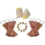 American Cedar Large Hang Ups Set - 10 Cedar Hangers & Cedar Balls , 2 Cedar Sachet - 100% Natural Fragrance Best moth protection & moth repellent