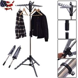 SKB family Clothes Hanger Drying Portable Multifunctional Retractable Laundry Racks Tripod