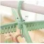 5pcs Random Color 360 Degree Rotation Plastic Racks Hangers Clothes Underwear Socks 52 Clips Drying Rack 5pcs Random Color 360 Degree Rotation Plastic Racks Hangers Clothes Underwear Socks 52 Clips Drying Rack