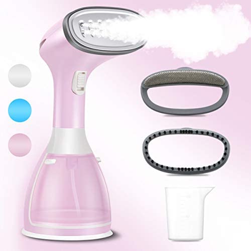 NUOBEIER Steamer for Clothes Steamer, Powerful Handheld Portable Travel Garment Steamer Fabric Wrinkle Remover, 20s Fast Heat-up，280ml Large Detachable Water Tank FS