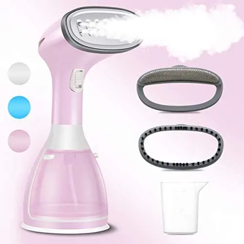 NUOBEIER Steamer for Clothes Steamer, Powerful Handheld Portable Travel Garment Steamer Fabric Wrinkle Remover, 20s Fast Heat-up，280ml Large Detachable Water Tank FS
