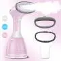 NUOBEIER Steamer for Clothes Steamer, Powerful Handheld Portable Travel Garment Steamer Fabric Wrinkle Remover, 20s Fast Heat-up，280ml Large Detachable Water Tank FS