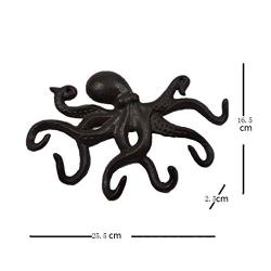 Garneck Octopus Key Hook,Wall Mounted Key Holder Clothes Hanger Iron Key Rack for Kitchen Doorway Home