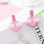 Motonupic Diy Clothes Paper Photo Peg Decoration 35mm 5pcs Colored Mini Love Heart Wing Wooden Clothespin - Colored Wood Stainless Large Hanger Clips Hanging Wooden Pegs Steel Clothes Cute