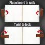 Vertical Carved &quotALOHA" Wall Display Storage Racks Hangers 3pc Teak Wood Set for Surfboard, Skateboard, Snow Board Any Height or Angle