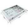STYLIFING Jewelry Tray Showcase Display Storage Organizer Boxes Vintage Case Multi-Function Gray Velvet & Clear Lid with Lock Gifts for Girls Women (2 in 1) STYLIFING Jewelry Tray Showcase Display Storage Organizer Boxes Vintage Case Multi-Function Gray Velvet & Clear Lid with Lock Gifts for Girls Women (2 in 1)