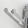 MOCOFO Stianess Steel Folding Swing Arm Triple with Multi Three Foldable Arms Swivel Hook Solid Metal Clothes Hanger for Bathroom Kitchen Garage Wall Mount Polished Chrome Heavy Duty Towel