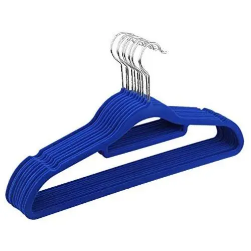 10pcs Random Color Non-Slip Ultra-Thin 360 Degree Swivel Flocked Adult Clothes Hangers with Tie Bar, Notched Shoulders Decoration 10pcs Random Color Non-Slip Ultra-Thin 360 Degree Swivel Flocked Adult Clothes Hangers with Tie Bar, Notched Shoulders Decoration