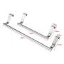 Bathroom Towel Holders Stainless Steel Hanging Bar Rail Drawer Tower Holders Storage Holder Over Door Hanger Cabinet Kitchen Bathroom(Short)