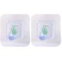 uxcell Home Wall Rectange Shape No Scratch Clothes Hanger Adhesive Seamless Hook 2pcs