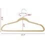 Yaheetech 200 Pcs Velvet Clothes Hangers-Ultra Thin Clothes Racks Perfect for Space Saving, Beige Yaheetech 200 Pcs Velvet Clothes Hangers-Ultra Thin Clothes Racks Perfect for Space Saving, Beige
