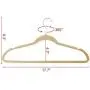 Yaheetech 200 Pcs Velvet Clothes Hangers-Ultra Thin Clothes Racks Perfect for Space Saving, Beige