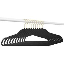 Closet Complete 71740 Velvet Suit Hangers, 50, Black