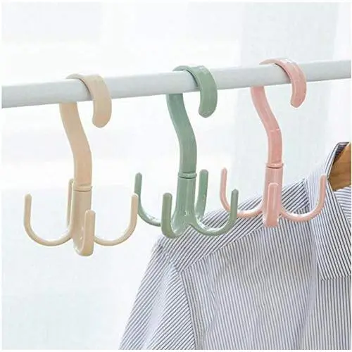 10pcs Random Color 360 Degrees Rotated Hooks Plastic Towel Display Hanger Clothes Ties Holder Shelf Hanger Rack Storage Organizer Scarf Hook 10pcs Random Color 360 Degrees Rotated Hooks Plastic Towel Display Hanger Clothes Ties Holder Shelf Hanger Rack Storage Organizer Scarf Hook