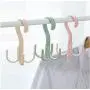 10pcs Random Color 360 Degrees Rotated Hooks Plastic Towel Display Hanger Clothes Ties Holder Shelf Hanger Rack Storage Organizer Scarf Hook 10pcs Random Color 360 Degrees Rotated Hooks Plastic Towel Display Hanger Clothes Ties Holder Shelf Hanger Rack Storage Organizer Scarf Hook