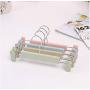 10PC Hangers for Clothes Plastic Clip Stand Hanger Pants Skirt Kid Clothes Adjustable Pinch Grip Carbide Random Color