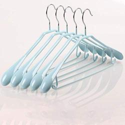 JUMERY-Heavy Duty Clothing Hangers, Nordic Simple Non Sliip Heavy Duty Seamless Wide ShoulderSuit Hanger Space Saving Clothes Stainless Steel Hangers Cloth Hanger 10 Pack for Skirts Coats Pants