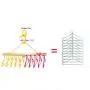 HJYPYJ Magic Hanger,PP Multifunction Folding Hanger,Durable Space-Saving Organizer Hangers, Non-Slip/B / 5 pcs