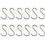 S Hooks 3'' Heavy-Duty Stainless Steel Kitchen Hooks for Hanging Pans Pots Bags Towels Clothing (12 Pack)