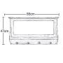 LIANGJUN Wall Coat Rack Clothes Hat Hanger Holder Shelf Solid Wood With Mirror Creative, Brown, 85x47x13CM jacket scarf porch