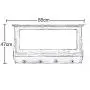 ZEMIN Wall Coat Rack Clothes Hat Hanger Holder Shelf Solid Wood with Mirror Creative, Brown, 85x47x13CM
