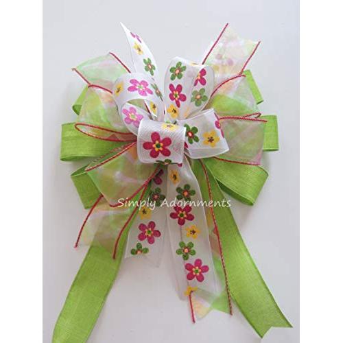 Spring Green Spring Flowers Wreath Bow Green Pink Spring Wreath Bow Spring Flower Lantern swag Bow Easter Gift Bow Spring wreath Door Hanger Decor Spring Green Spring Flowers Wreath Bow Green Pink Spring Wreath Bow Spring Flower Lantern swag Bow Easter Gift Bow Spring wreath Door Hanger Decor
